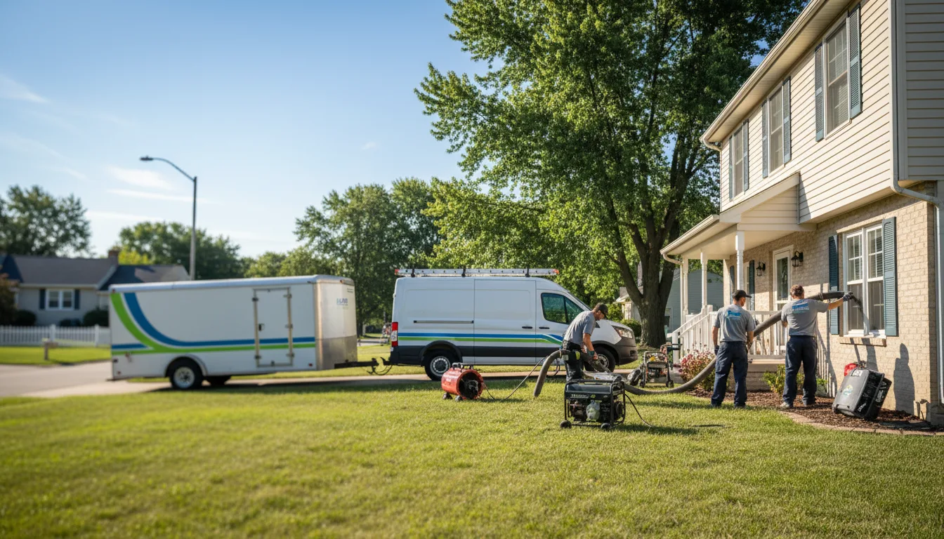 Flooded Basement Restoration And Cleanup With Repair in New Burnside, IL near me